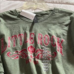 NWT Little Rock Graphic Tee — Green & Red Shirt